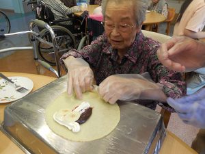 バナナ、あんこ、生クリームを選びました